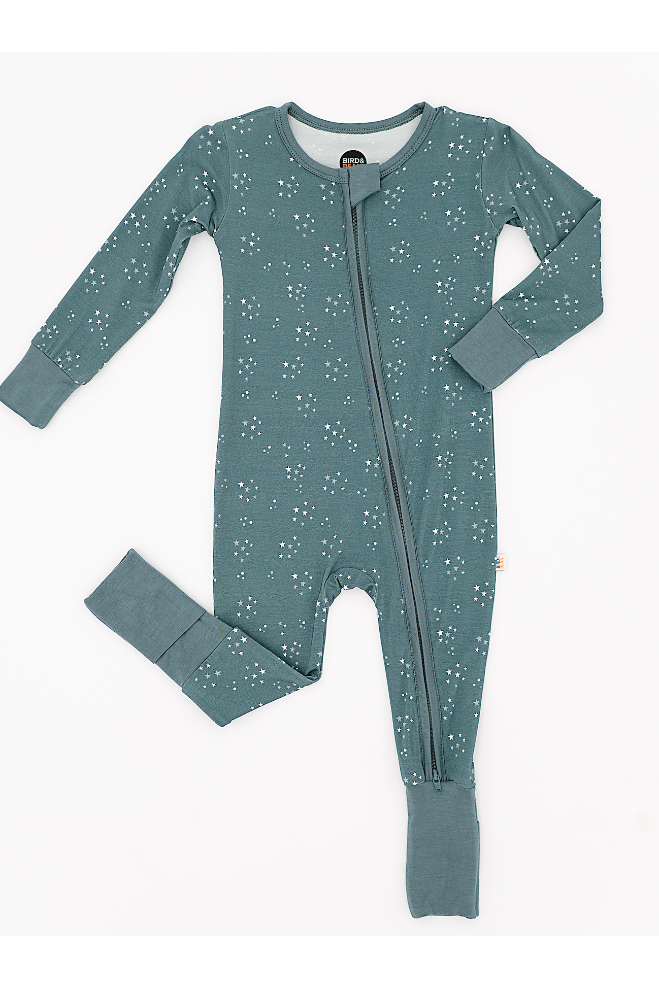 Bamboo One Piece Zip Pajama - Starlit Sky