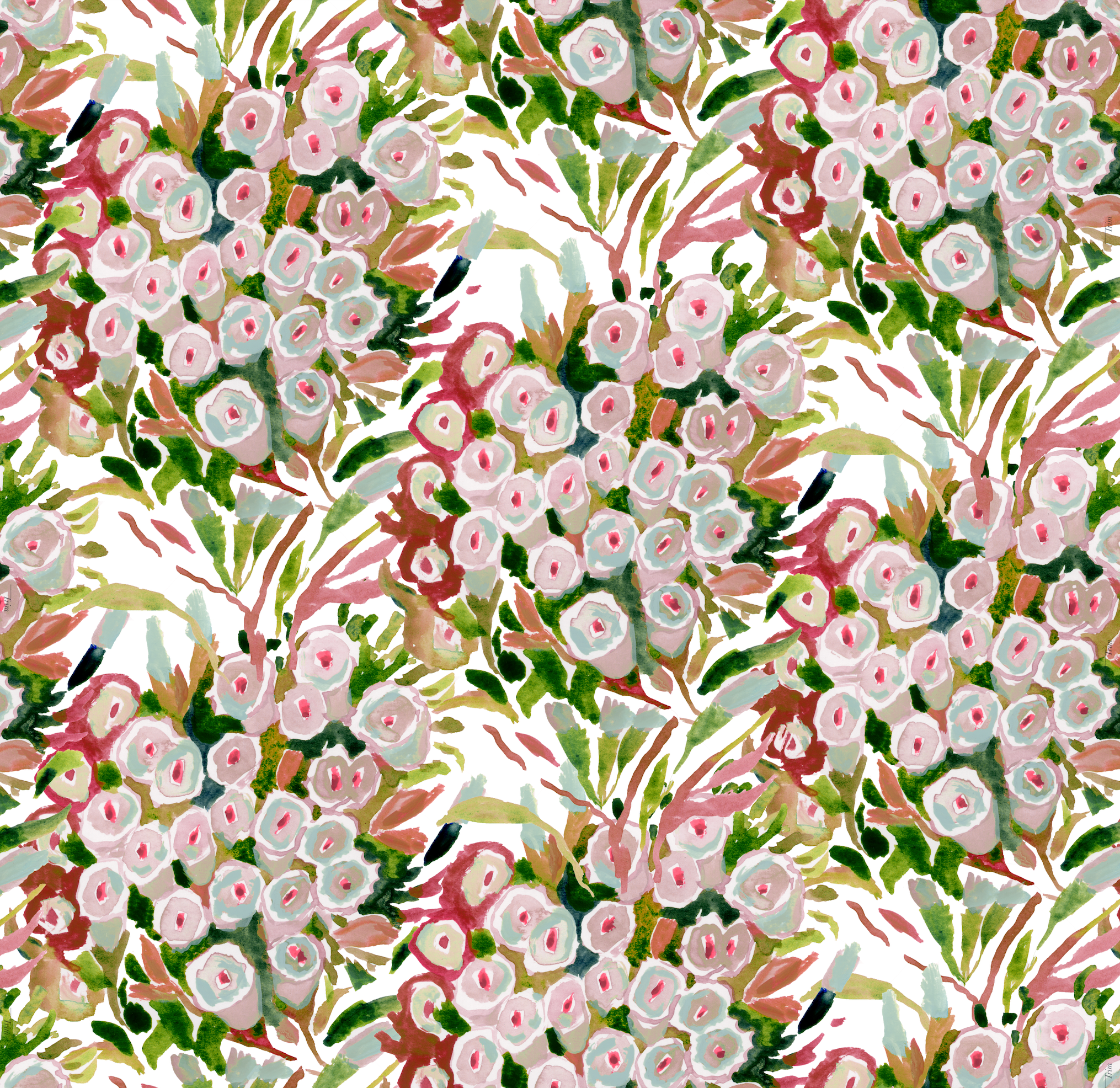 Canterbury Bells In Rouge Wallpaper