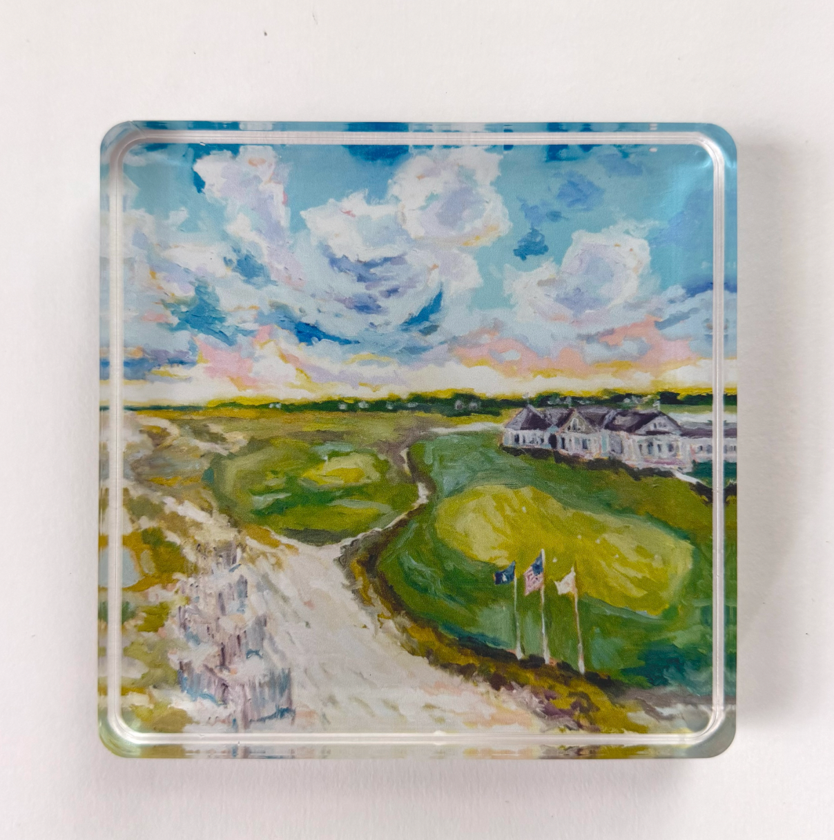 Tee Time Acrylic Art Block
