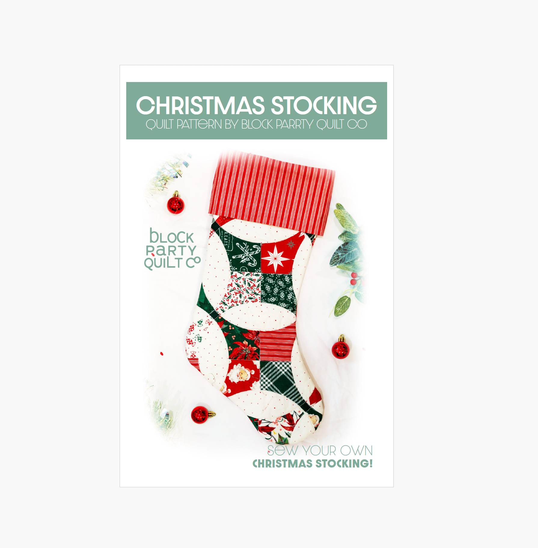 Quilted Stocking Pattern