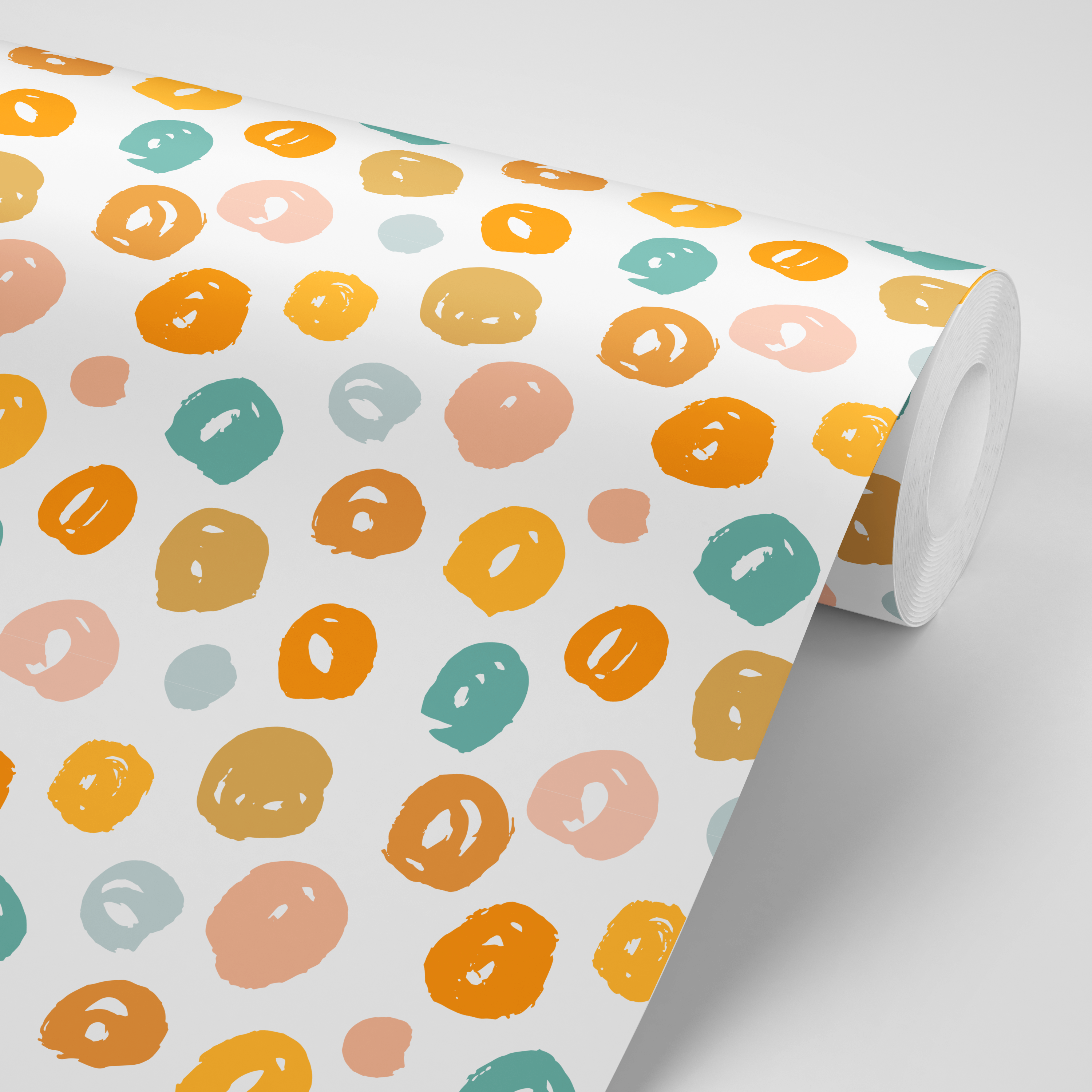 Scribble Circle Contact Paper - Pack Of 3 Rolls (24x48" Each)