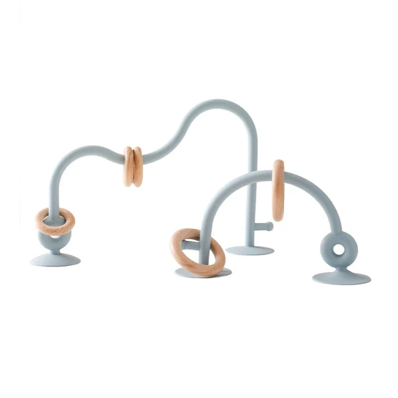 Wood And Silicone Toy Roller Coaster Set Multivariant