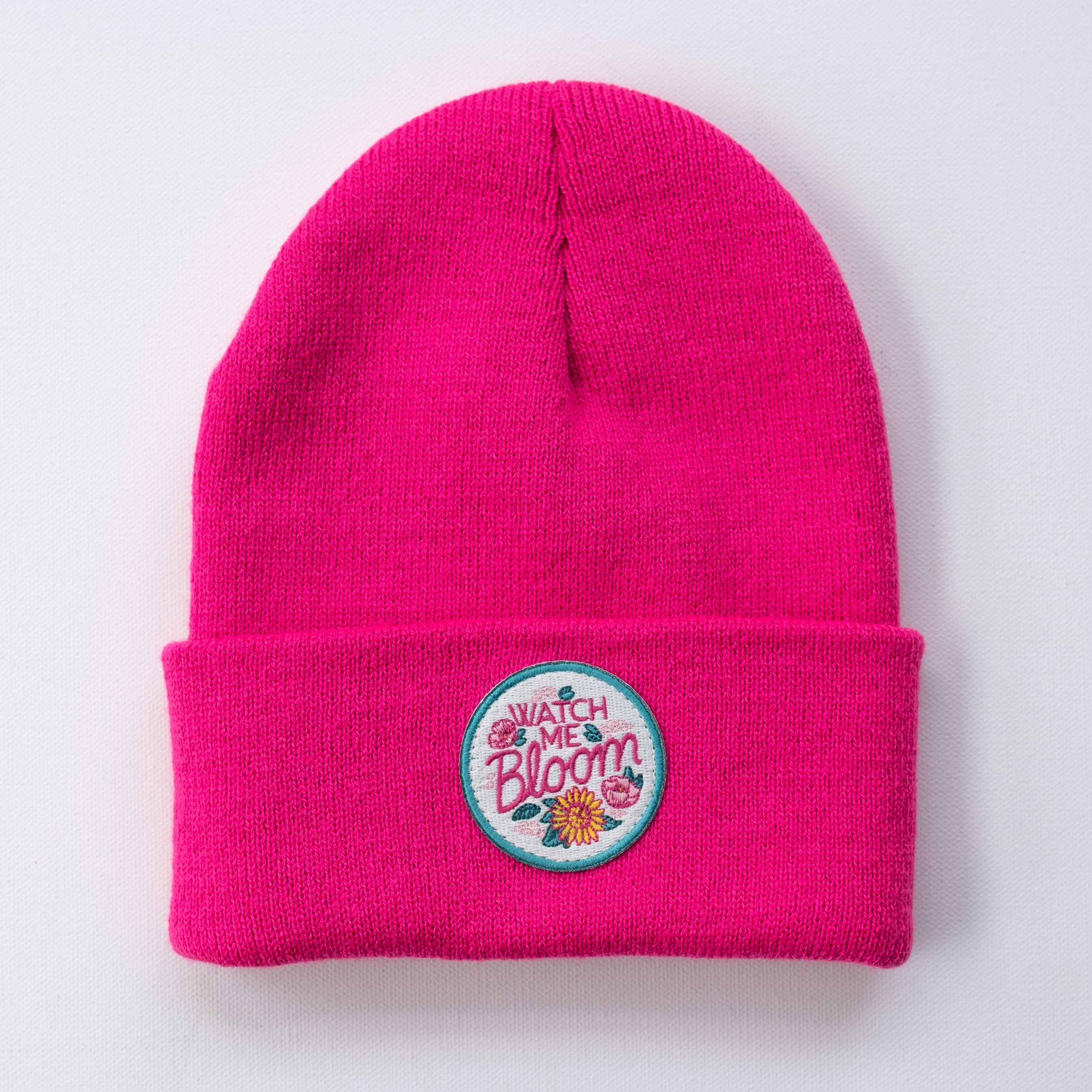 Watch Me Bloom | Fuchsia - Adult Beanie