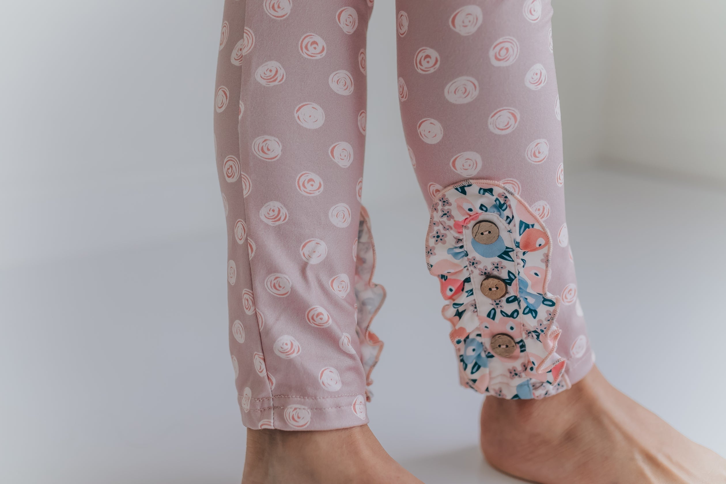 3 Tiered Sand Floral Pant Set