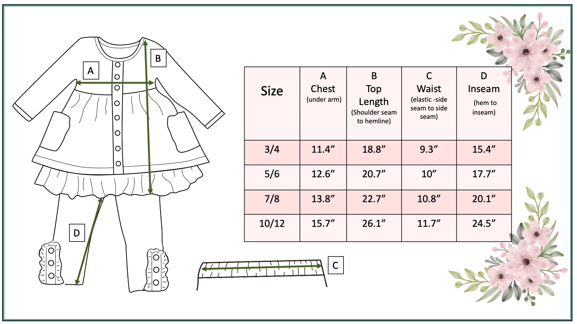 Beige Bow Button Pant Set