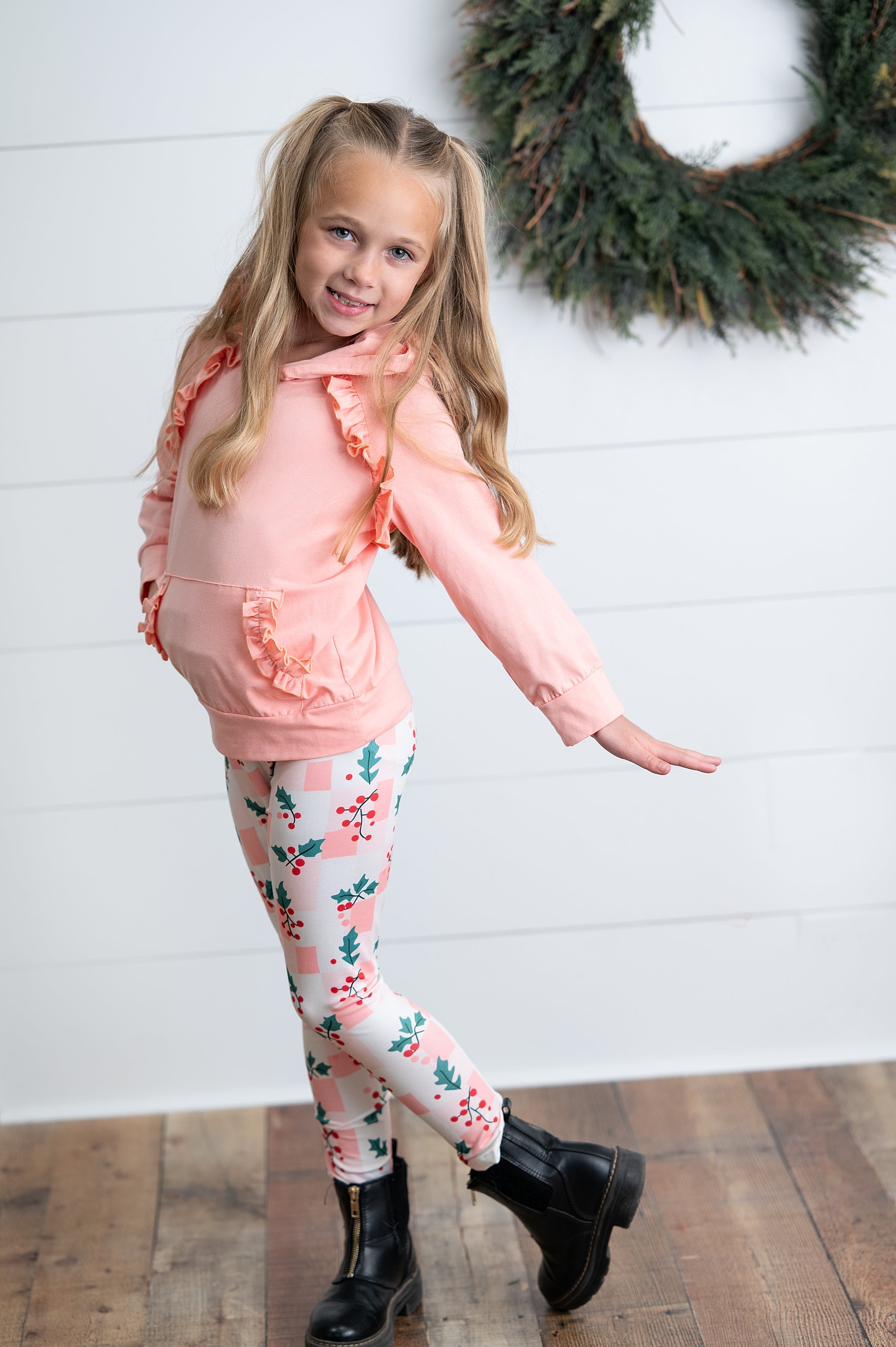 Blush Check Holly Pant Set