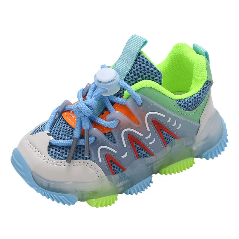Breathable Running Shoes With Led For Children Multivariant