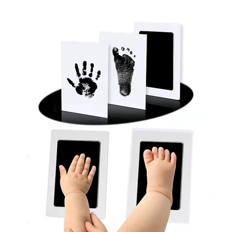 Diy Kit For Souvenir Feet/handprints On White Background Multivariant