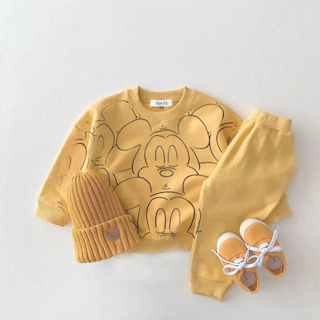 2-piece Cartoon Sweatshirt And Pants Tracksuit Set For Children Multivariant