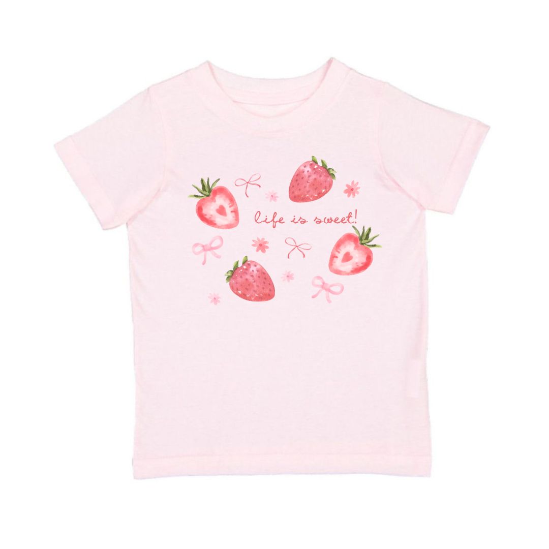 Life Is Sweet Strawberry Short Sleeve T-shirt