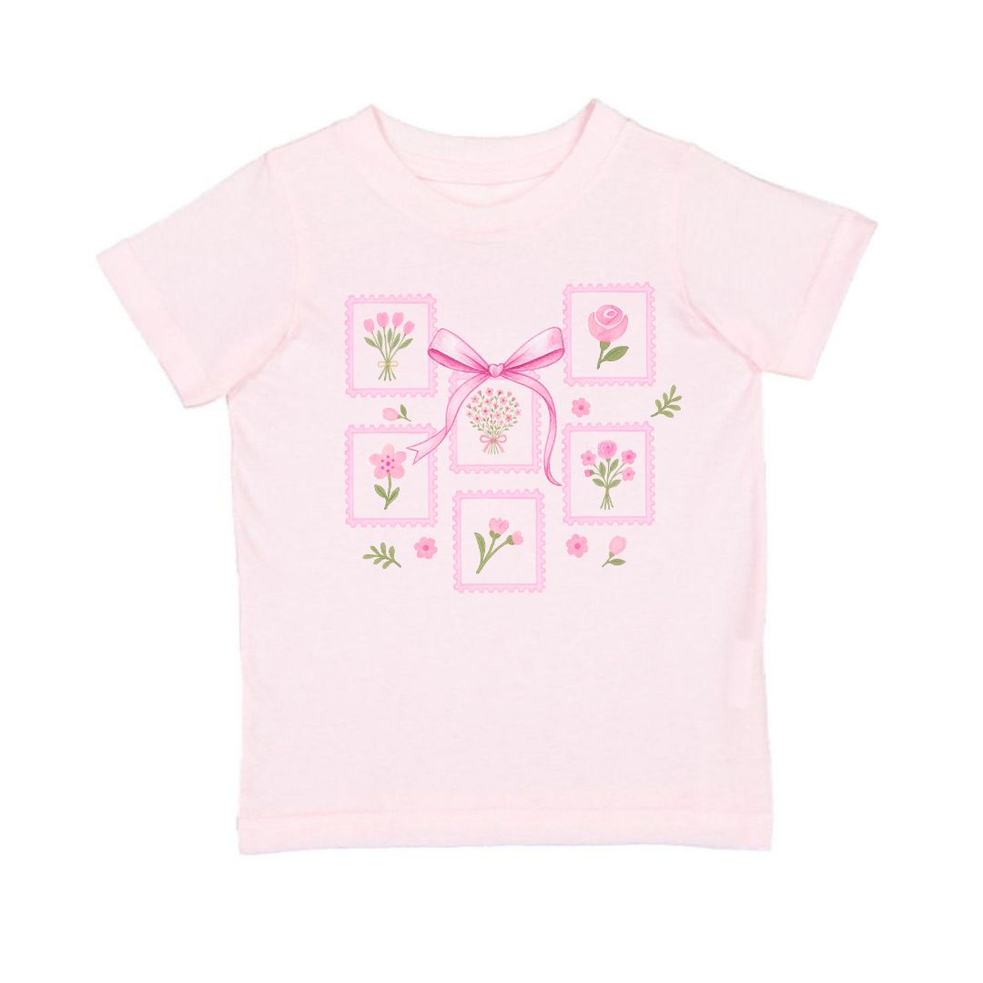 Bouquet Bow Short Sleeve T-shirt