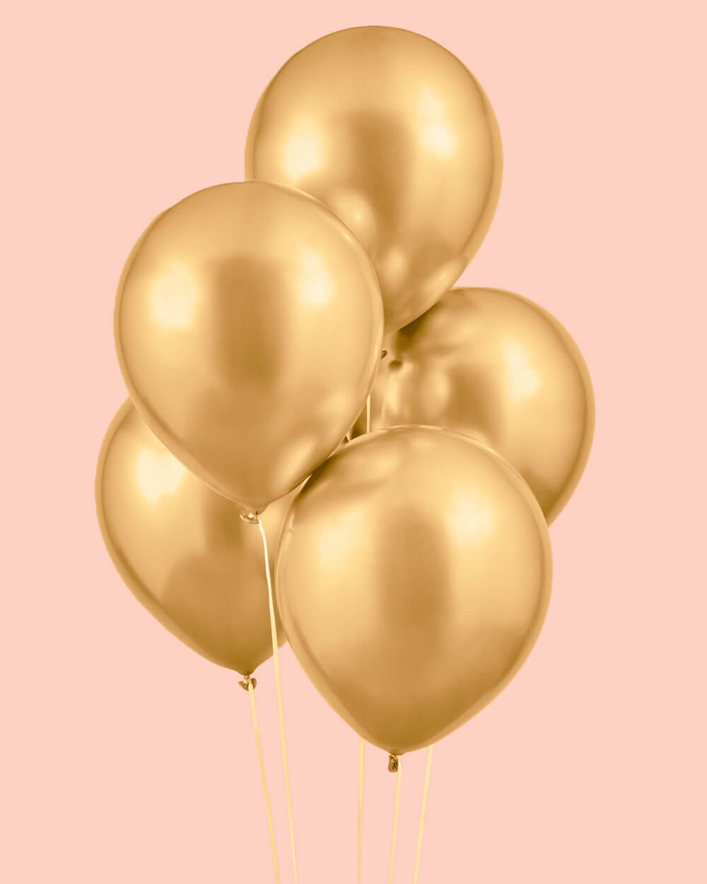 Gold Chrome Pack - 25 Metallic Balloons