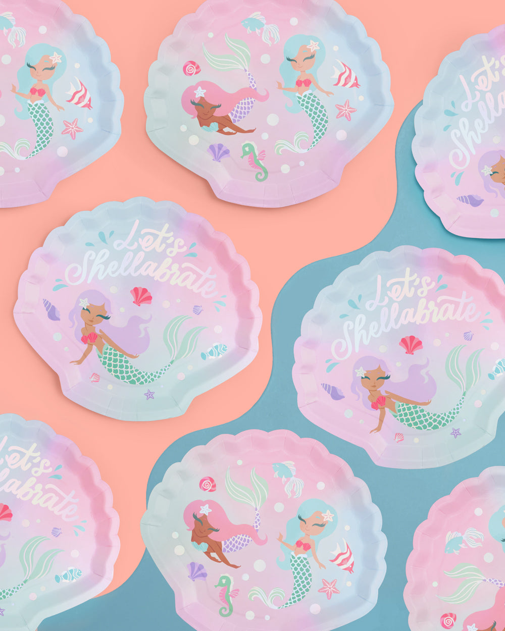 Mermazing Plates - 24 Paper Plates