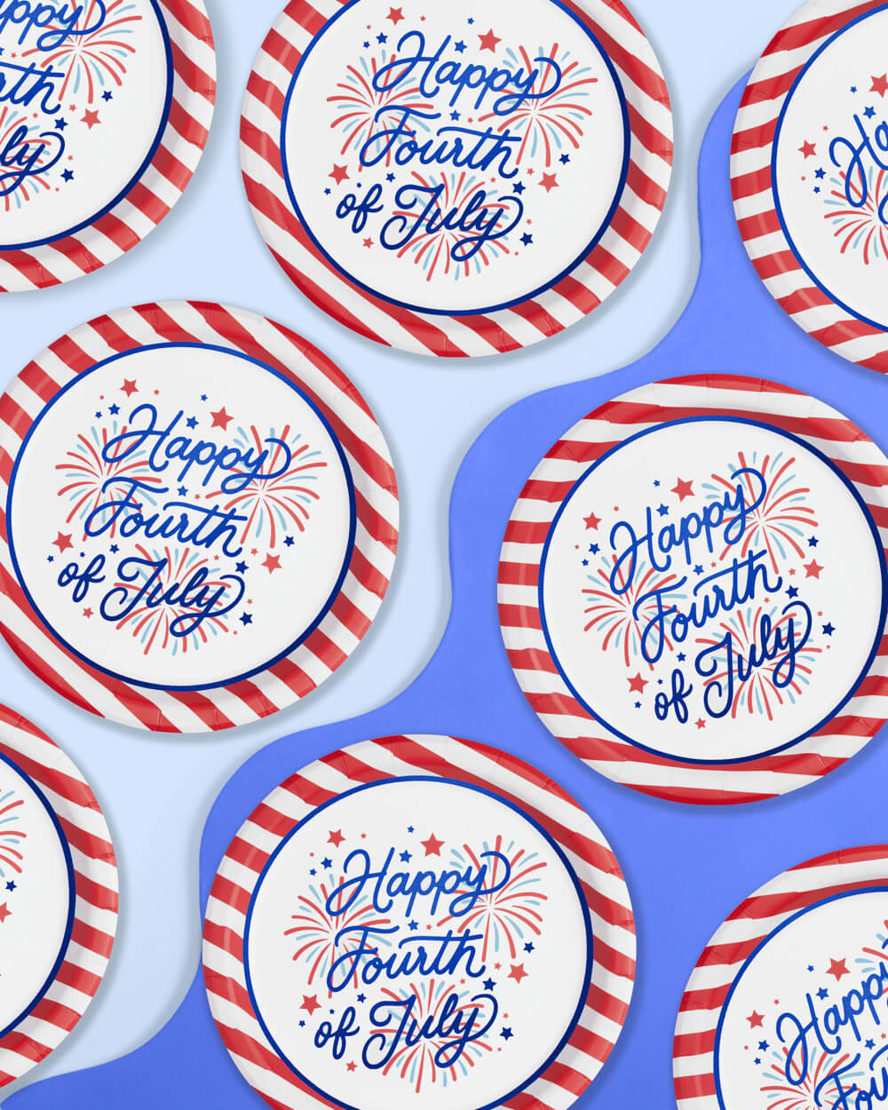Party In The Usa Plates - 25 Paper Plates