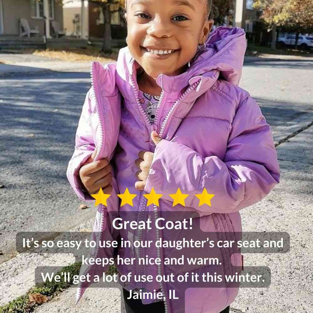 Car Seat Coat | The Road Coat Down - Lilac