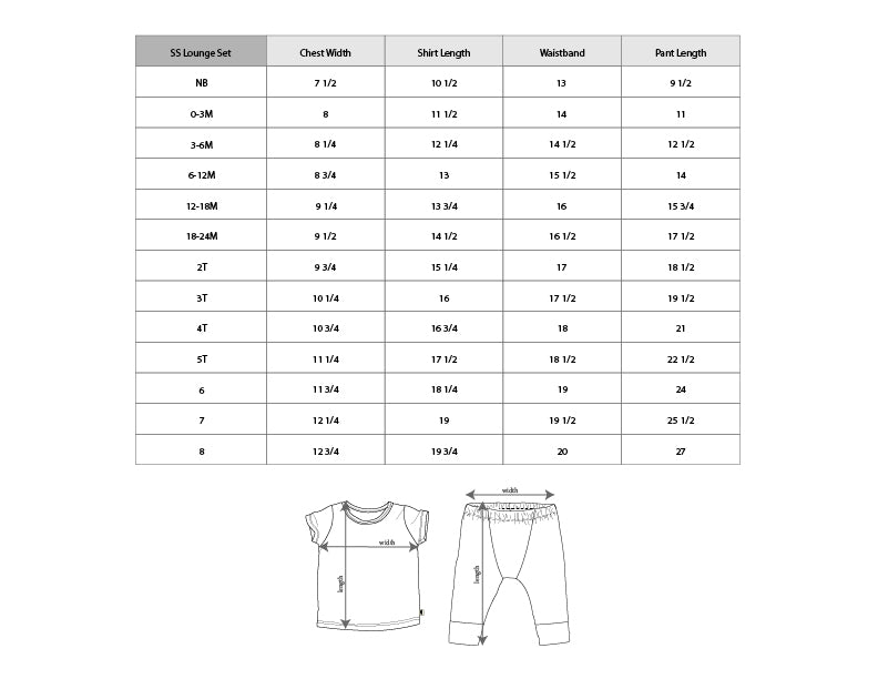 Boy's Short Sleeve Lounge Set