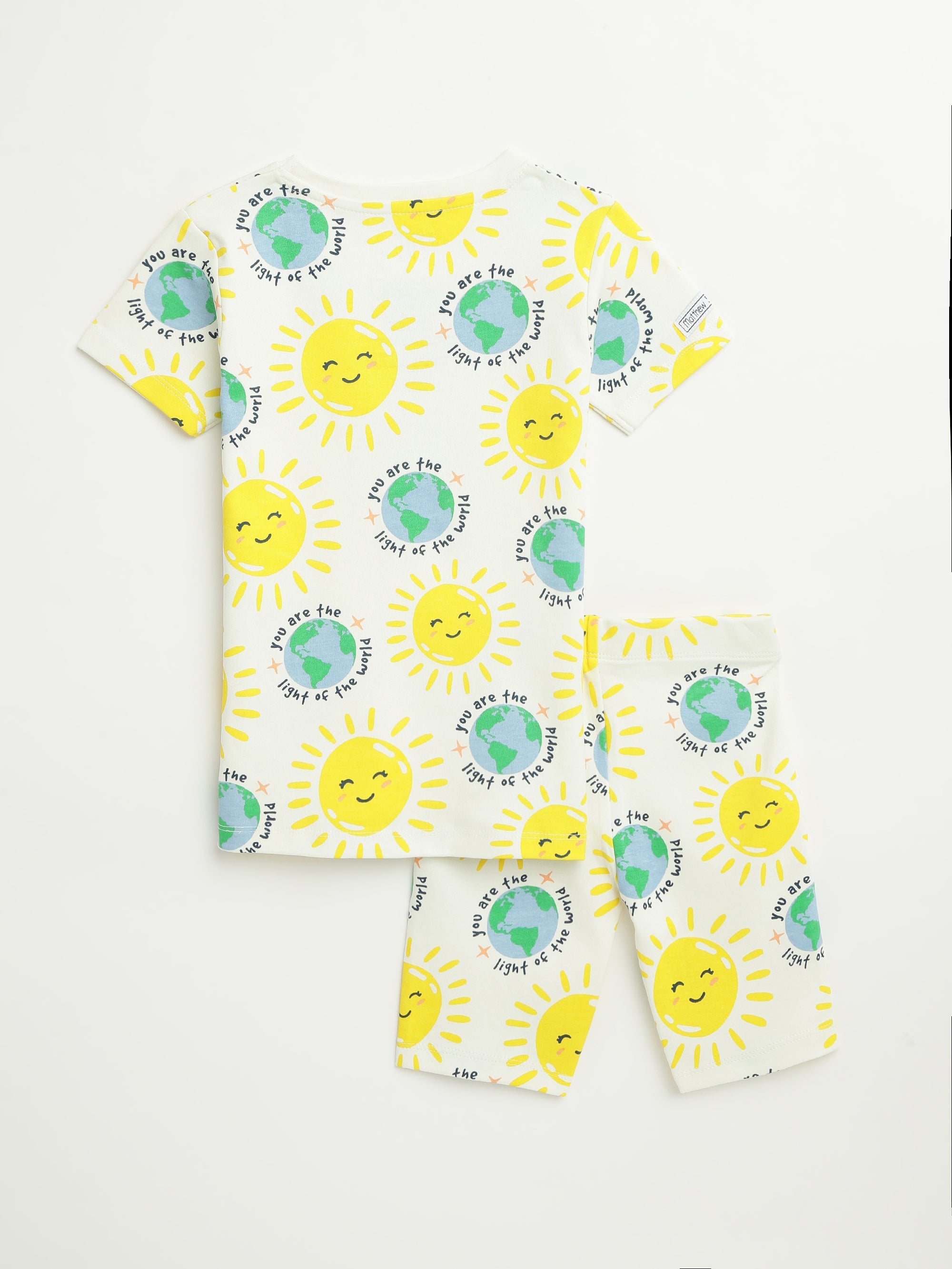 Light Of The World Shorts Set Cotton