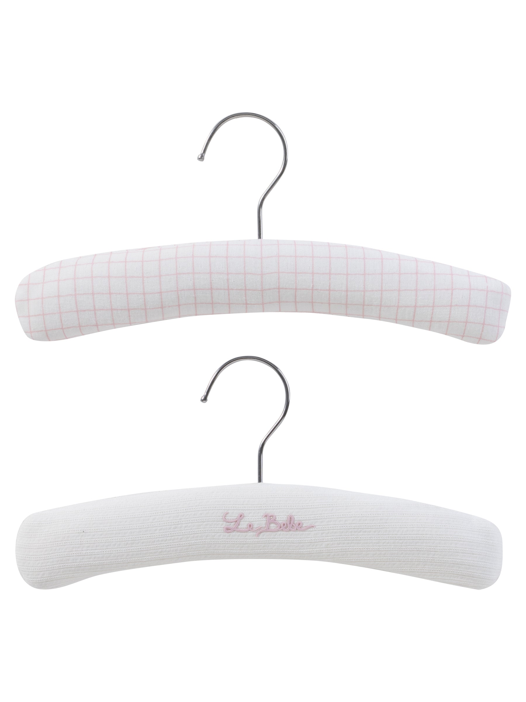 Teddy Au Pane Padded Hanger Set Of 2 - Pink
