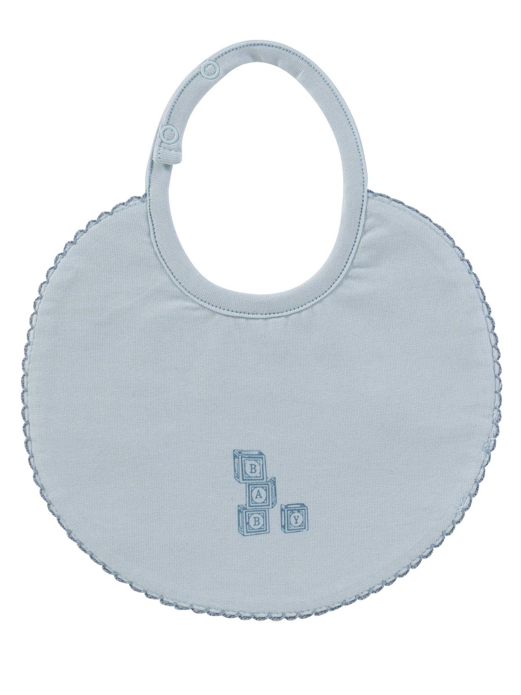 Baby Blocks Bib - Blue