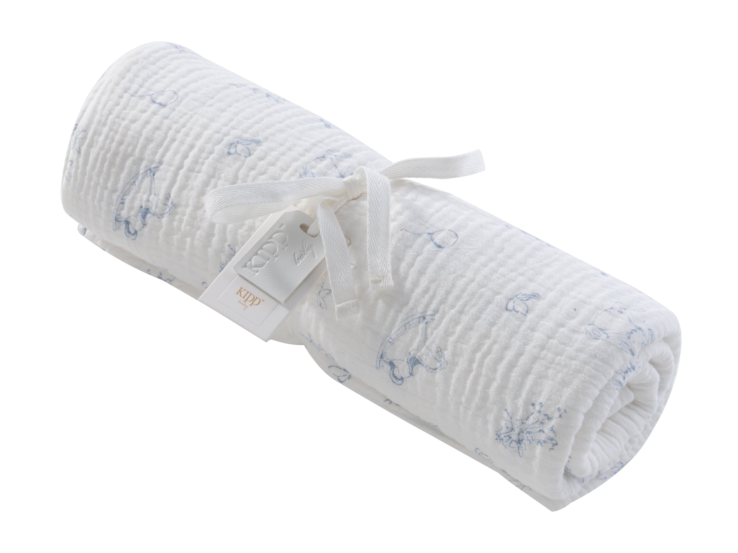 Toile Swaddle - Blue