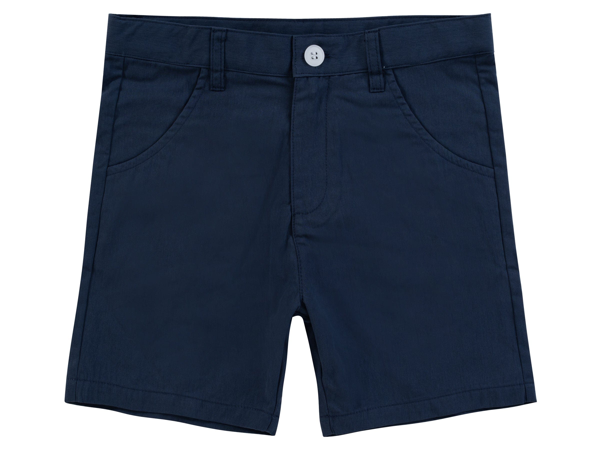 Polished Cotton Shorts Ss26 - Navy