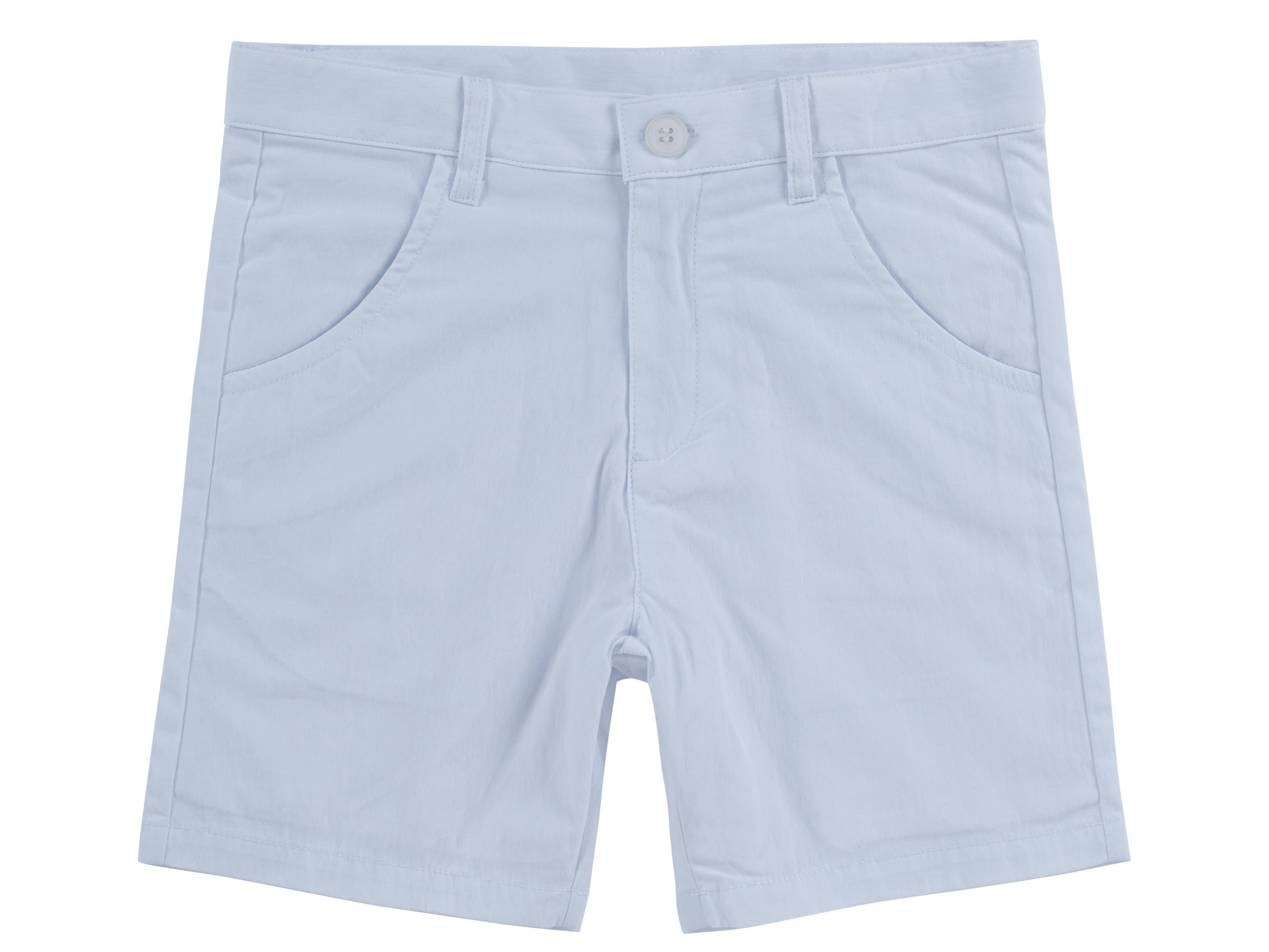 Polished Cotton Shorts Ss26 - Powder Blue