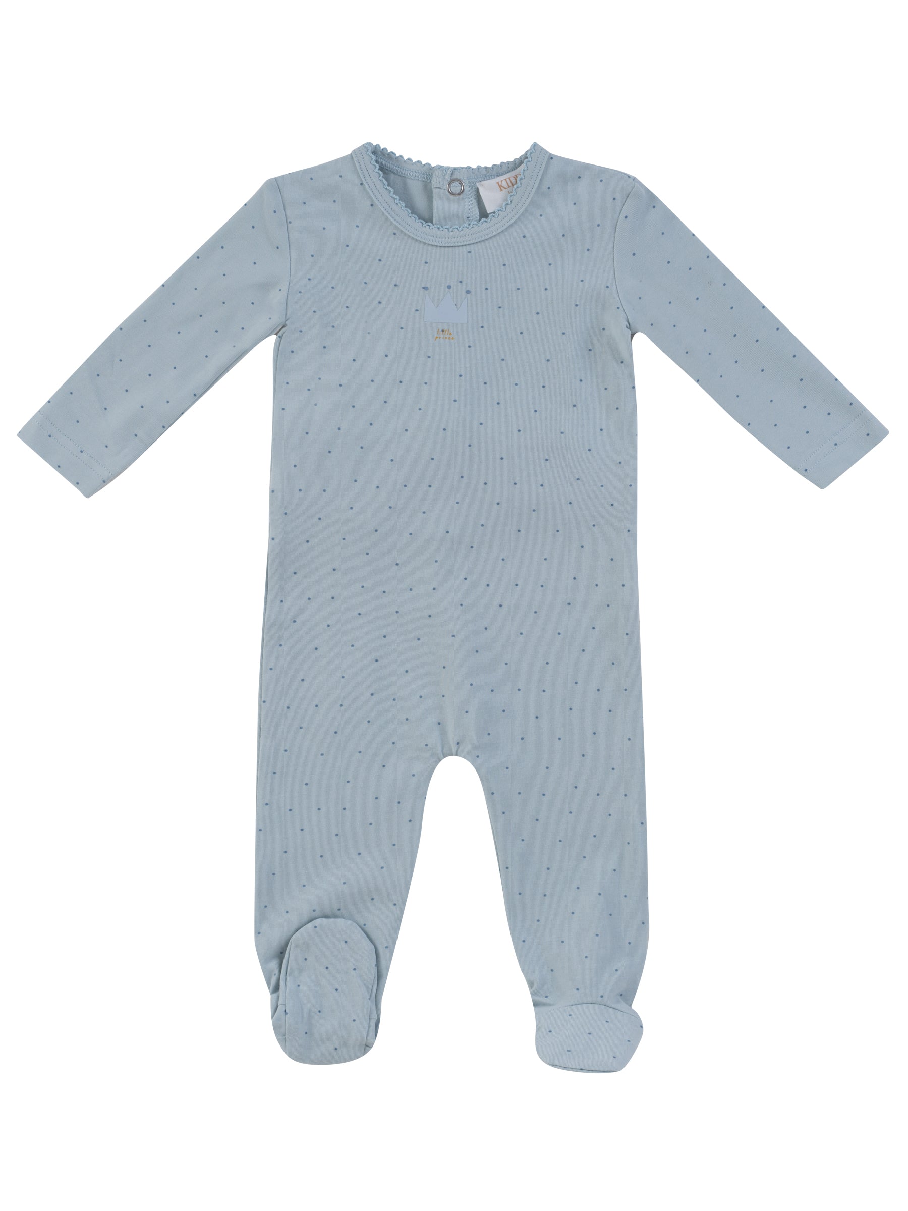 Little Crown Footie - Blue
