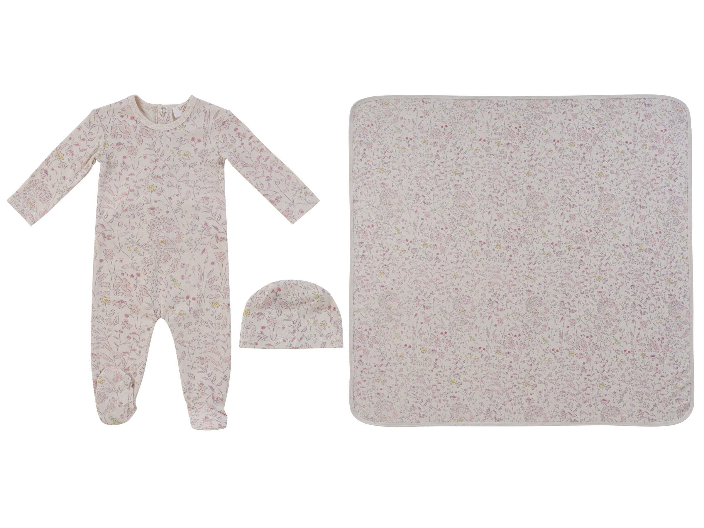 Sprout Footie 3pc Set - Pink