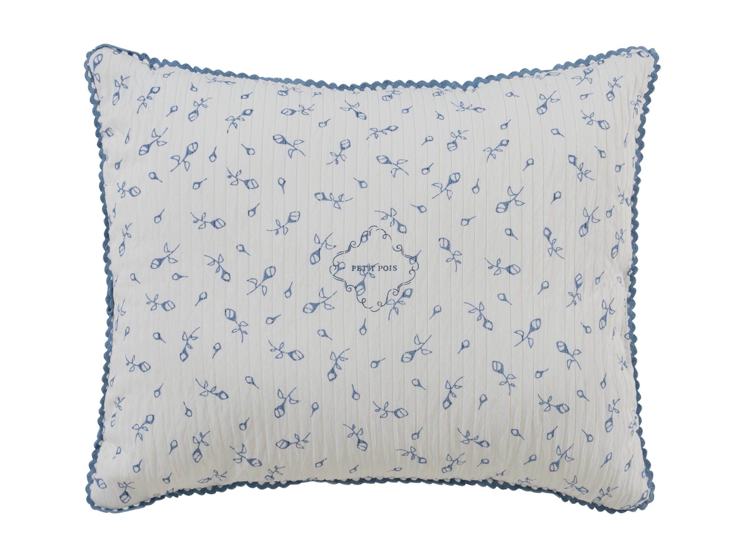 Petit Pois Throw Pillow - Blue