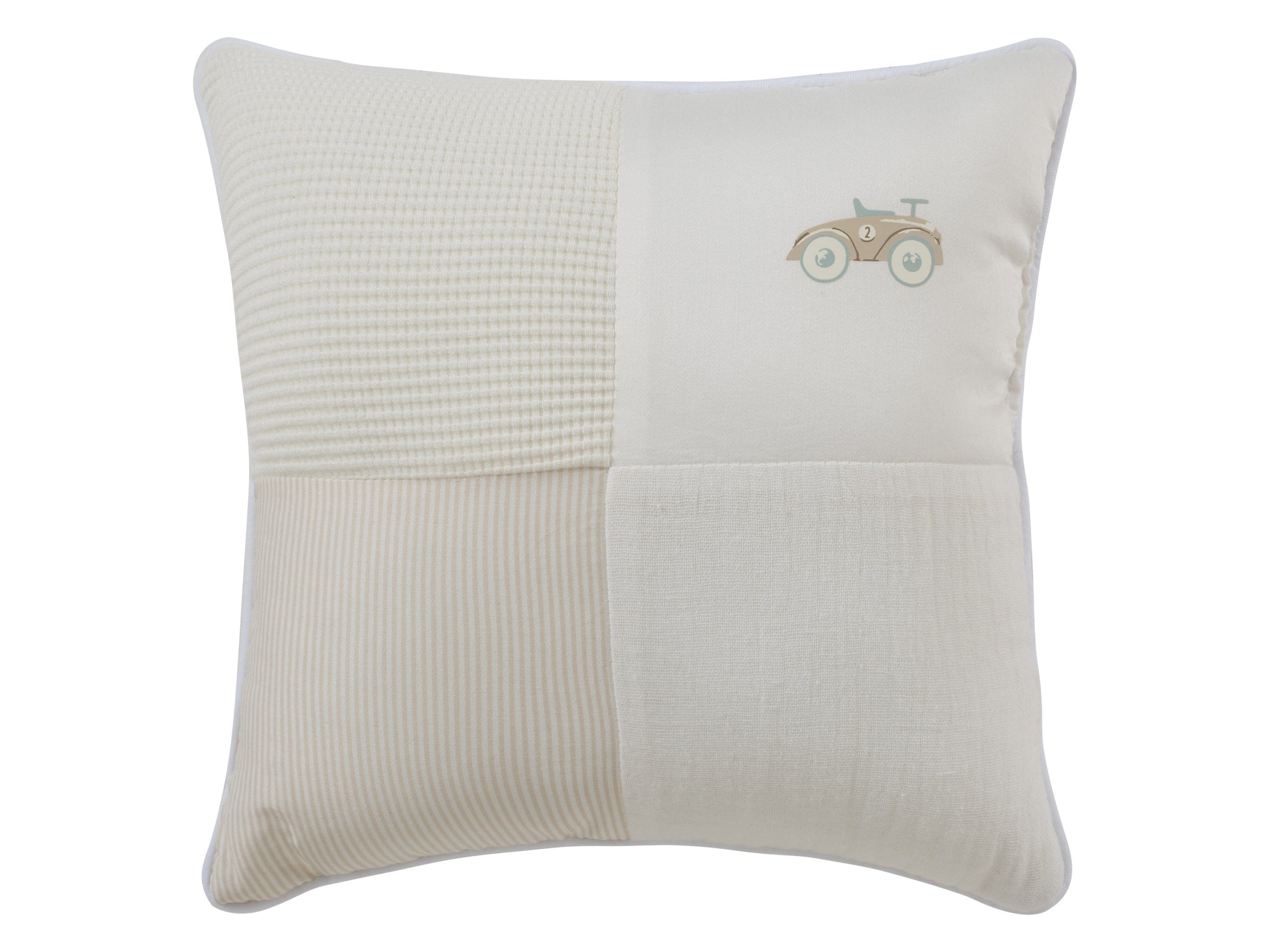 Carrera Pinstripe Throw Pillow - Stone