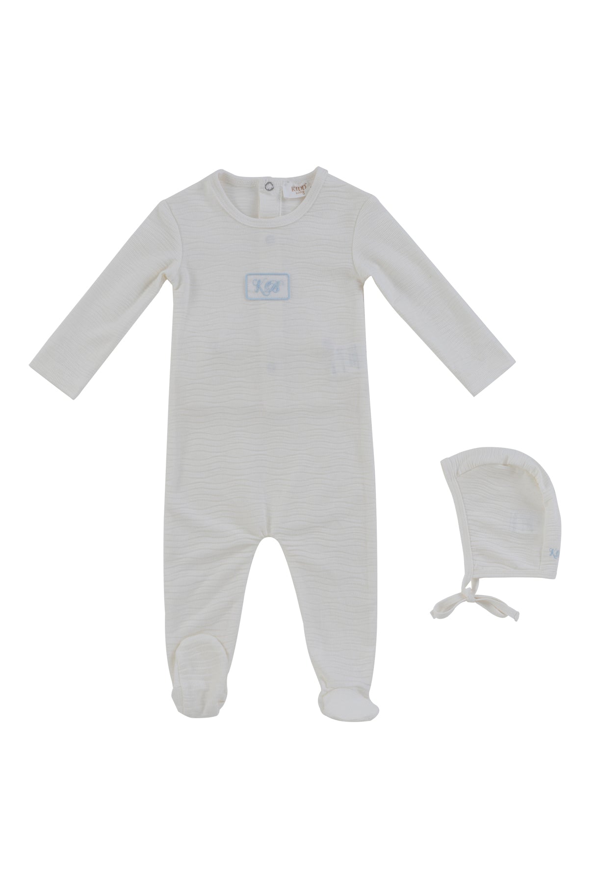 Kb Patch Footie + Hat - Blue