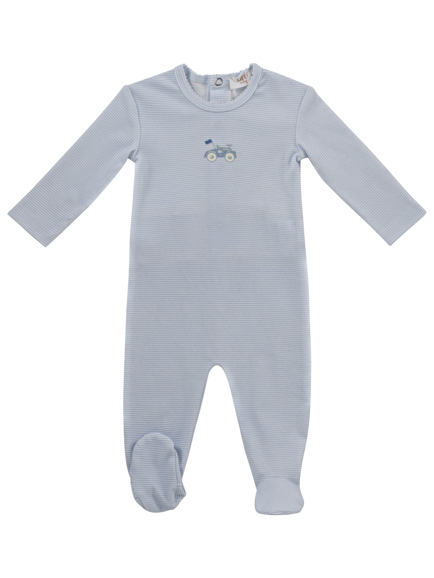 Carrera Pinstripe Footie - Blue