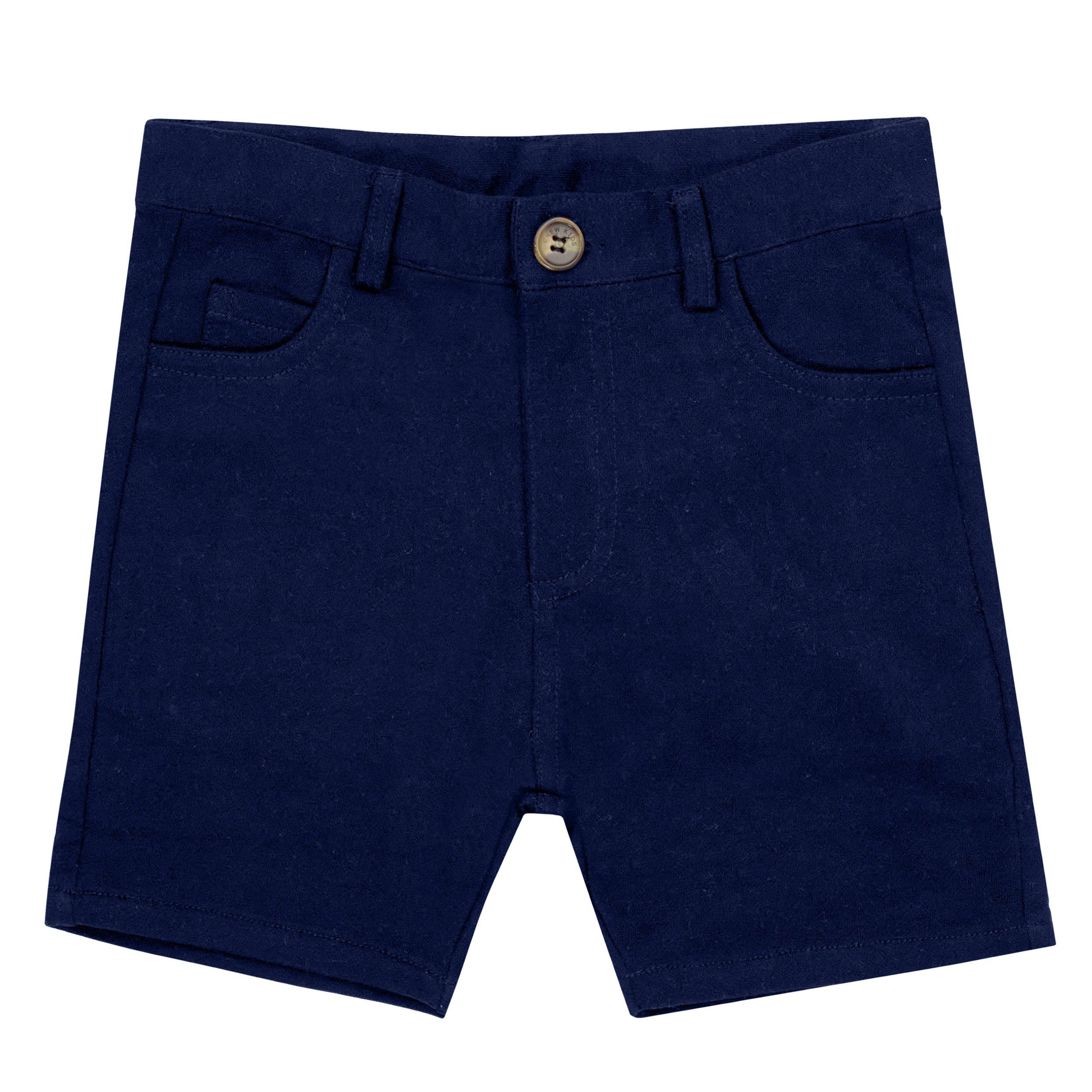 Slim Knit Shorts Ss26 - Navy