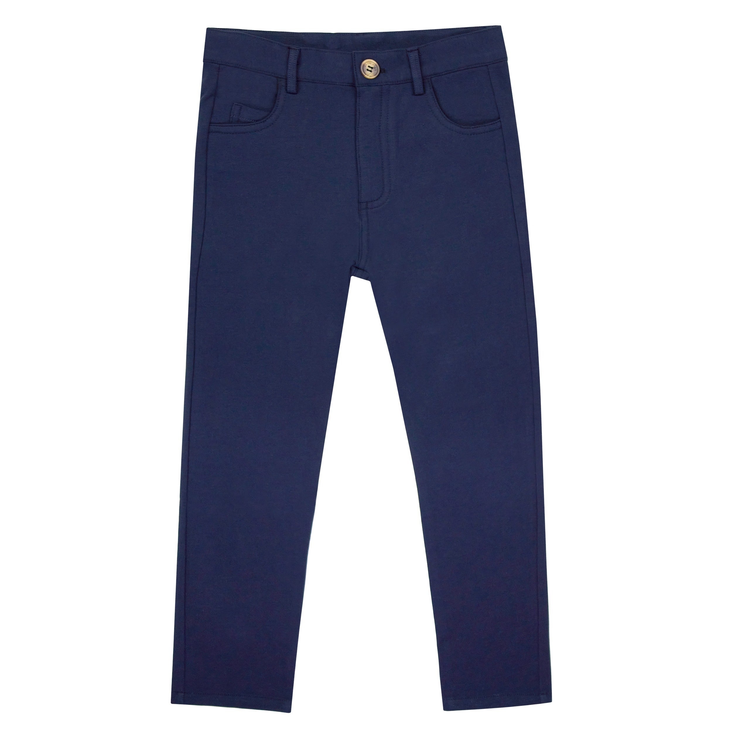 Slim Knit Pant Ss26 - Navy