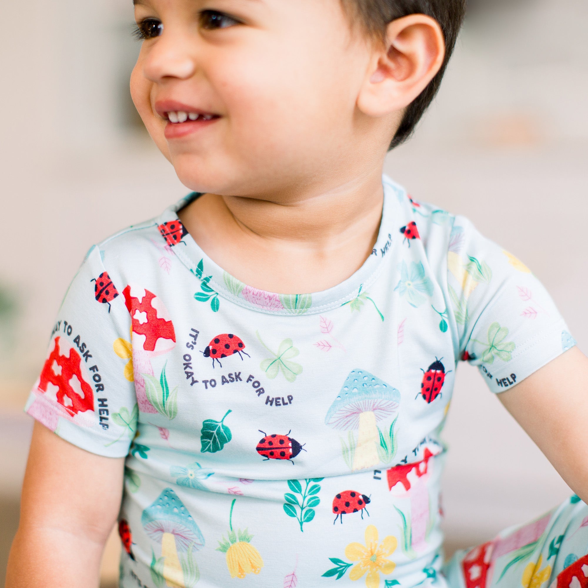 The Second-skin 2-piece Short Sleeve Pajama | Magic Mushroom