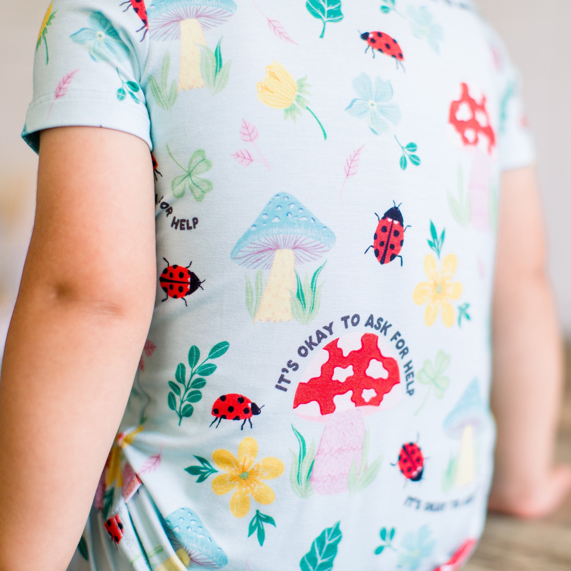The Second-skin 2-piece Short Sleeve Pajama | Magic Mushroom