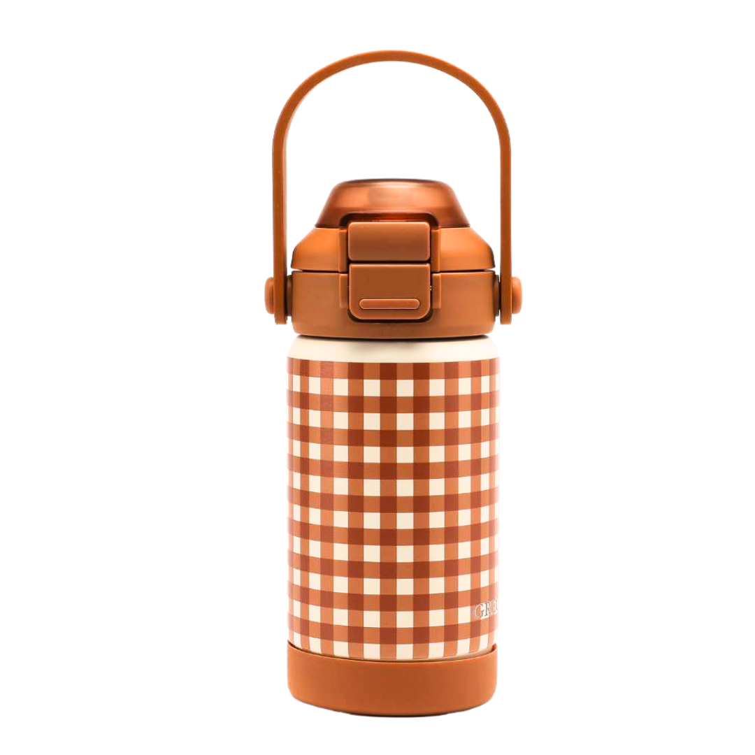 Sip + Chug 2 In 1 Thermo Water Bottle 12 Oz. | Sienna Gingham
