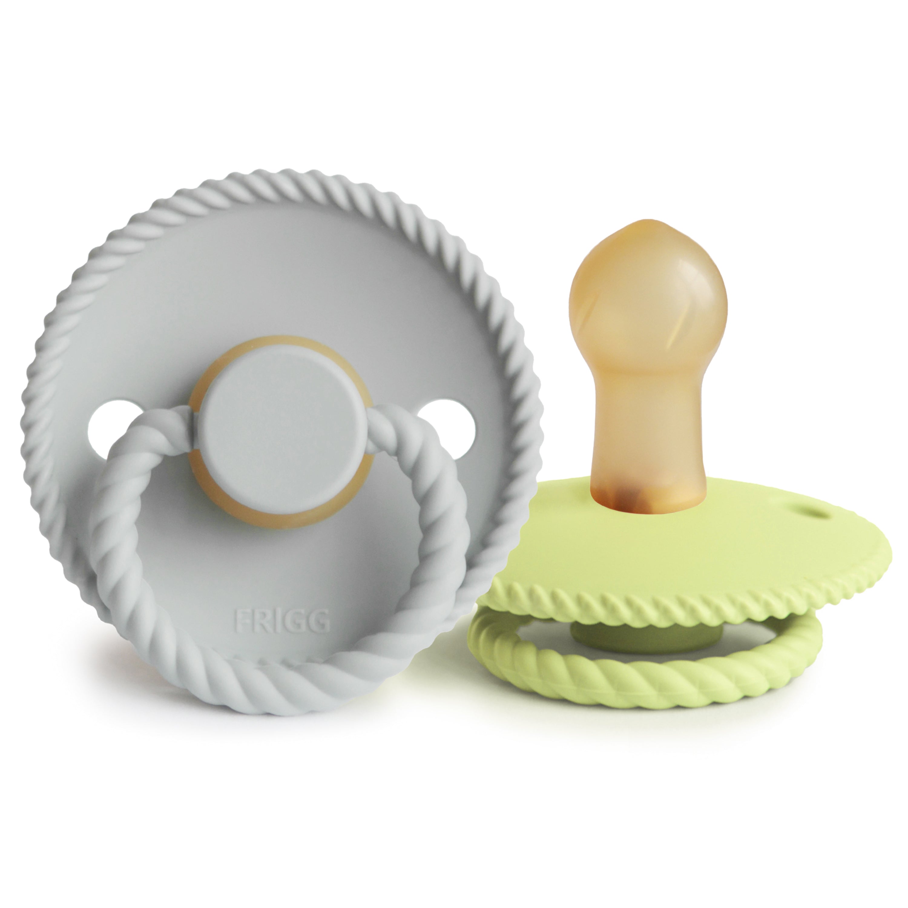 Frigg Rope Natural Rubber Pacifier 2-pack