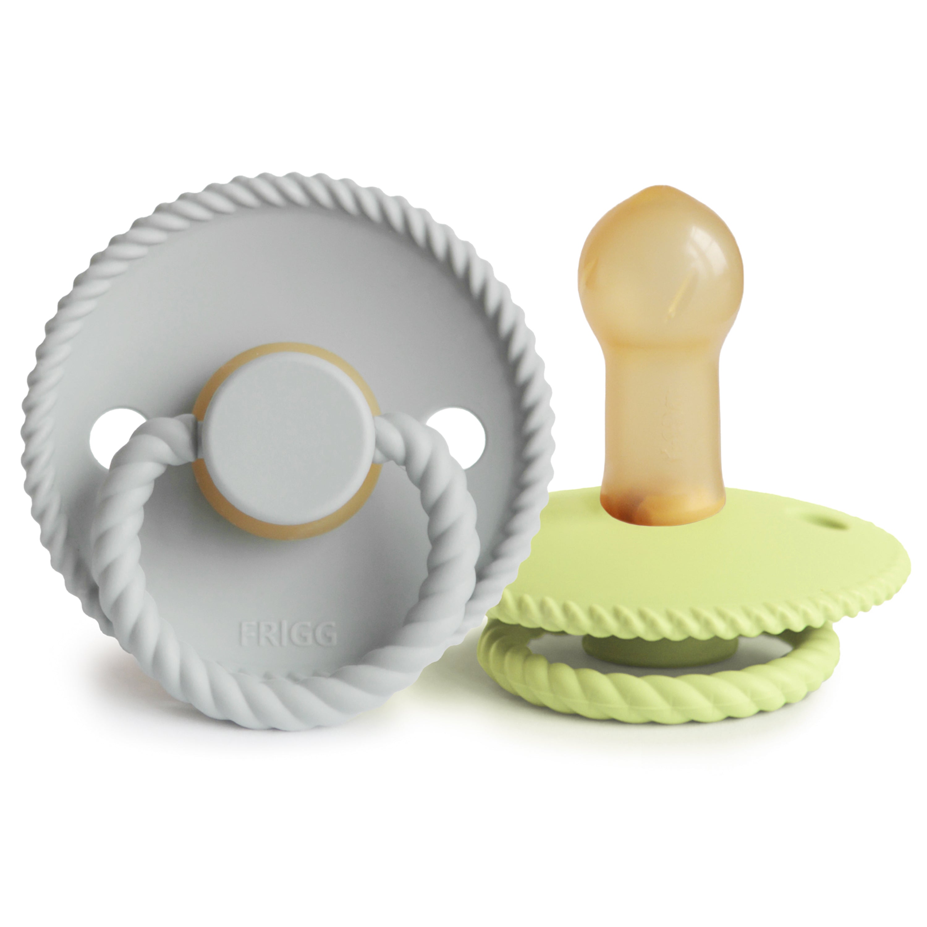 Frigg Rope Natural Rubber Pacifier 2-pack