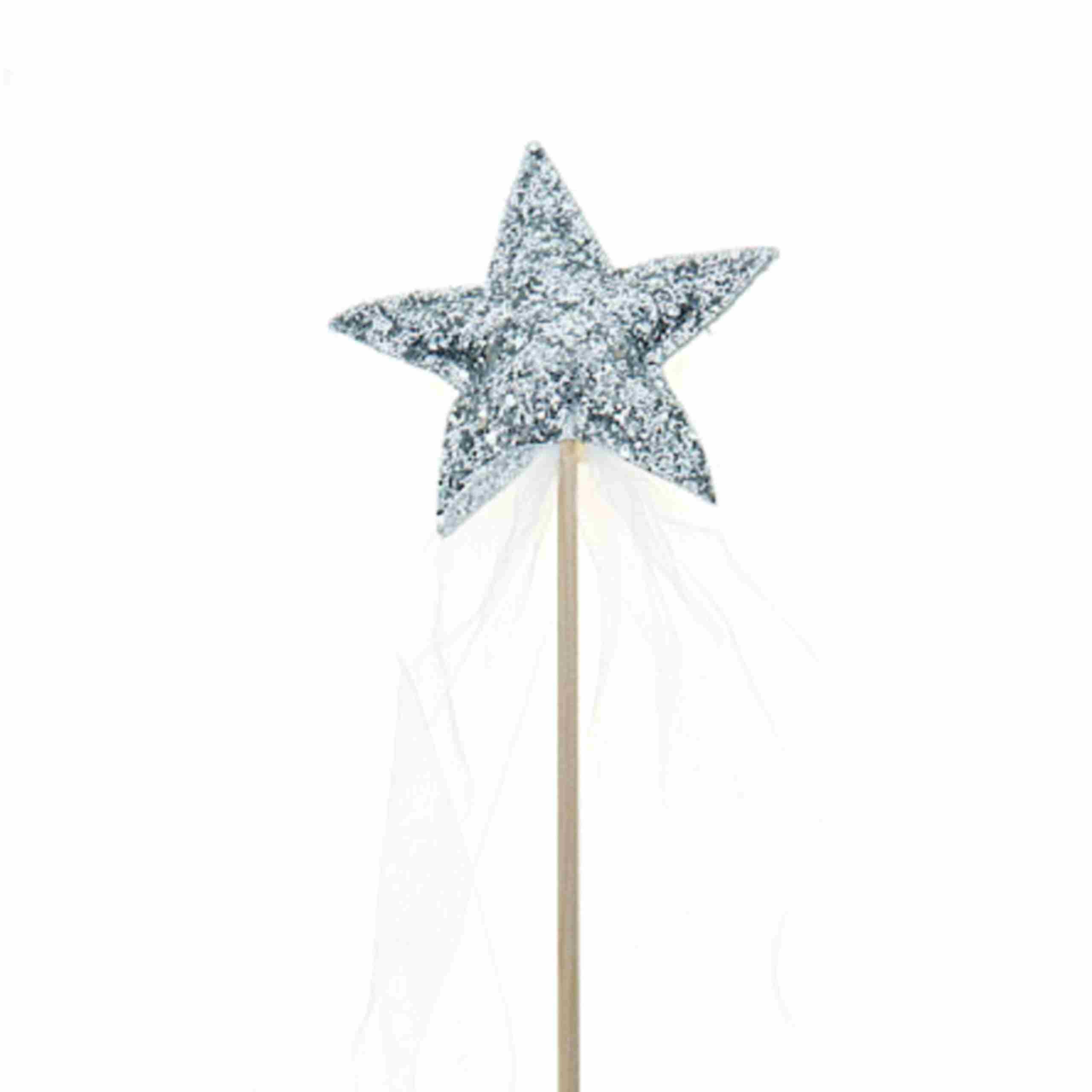 Sparkle Magic Wand - Silver/white