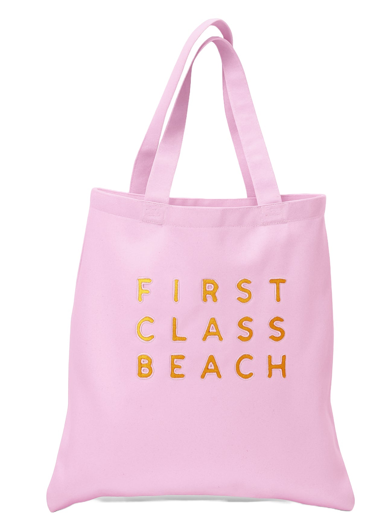 First Class Beach Gold In Pink Bag