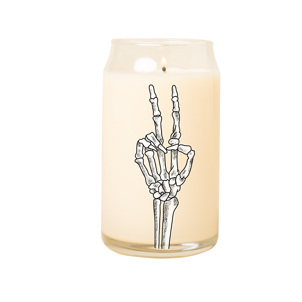 Halloween Candle Can Glass