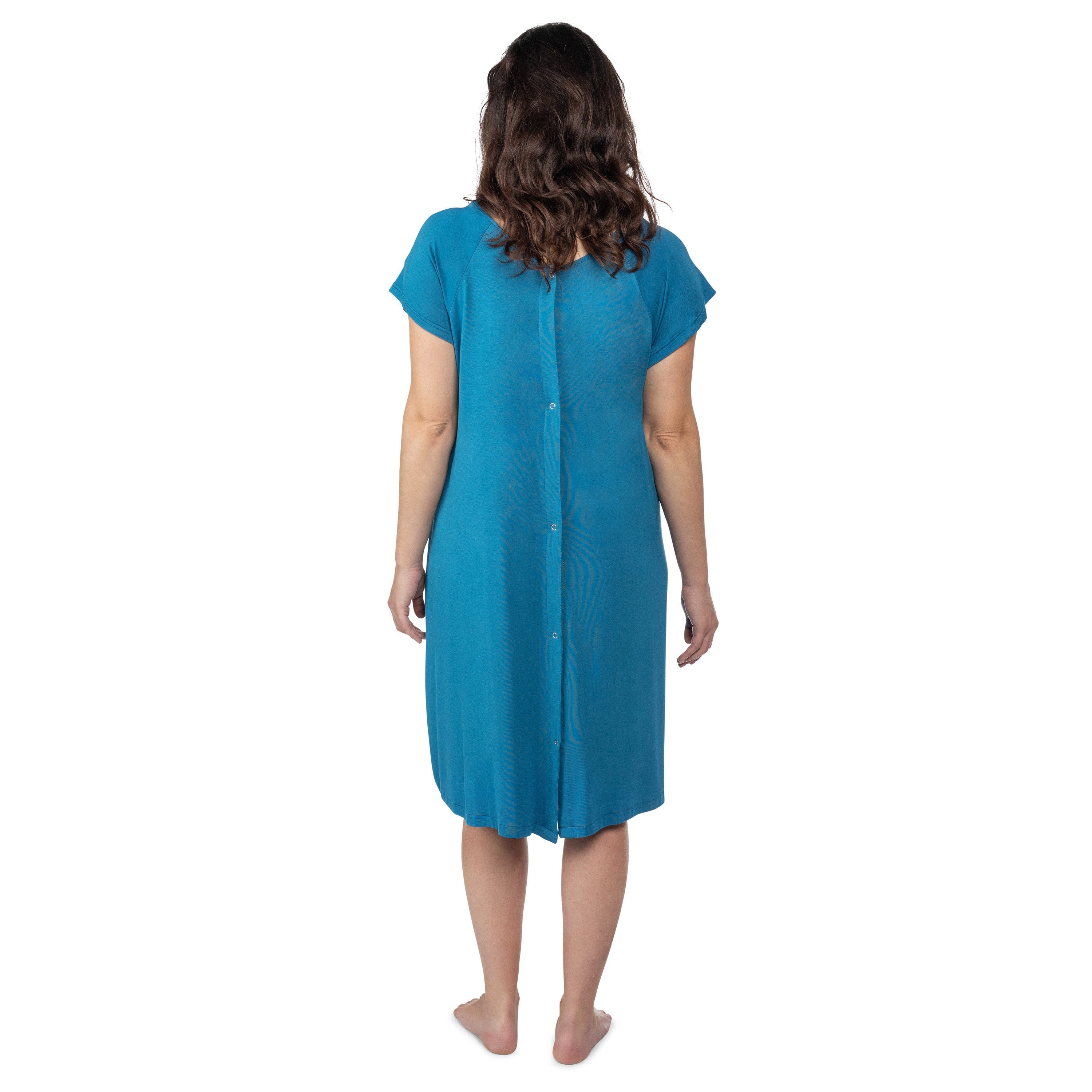 Blue Mommy Labor And Delivery Nursing Hospital Gown