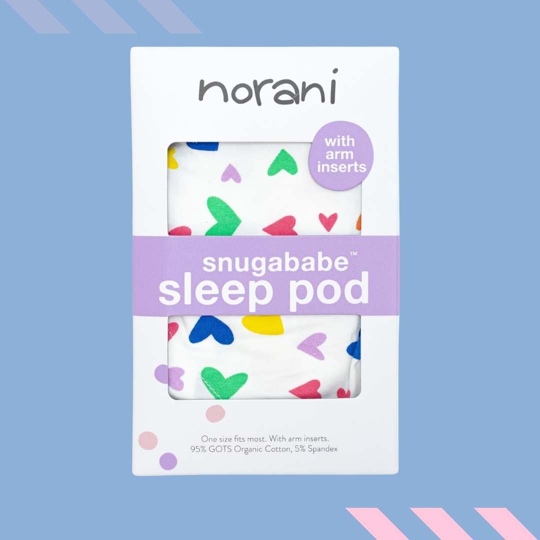 Colorful Hearts Snugababe Swaddle™ Sleep Pod