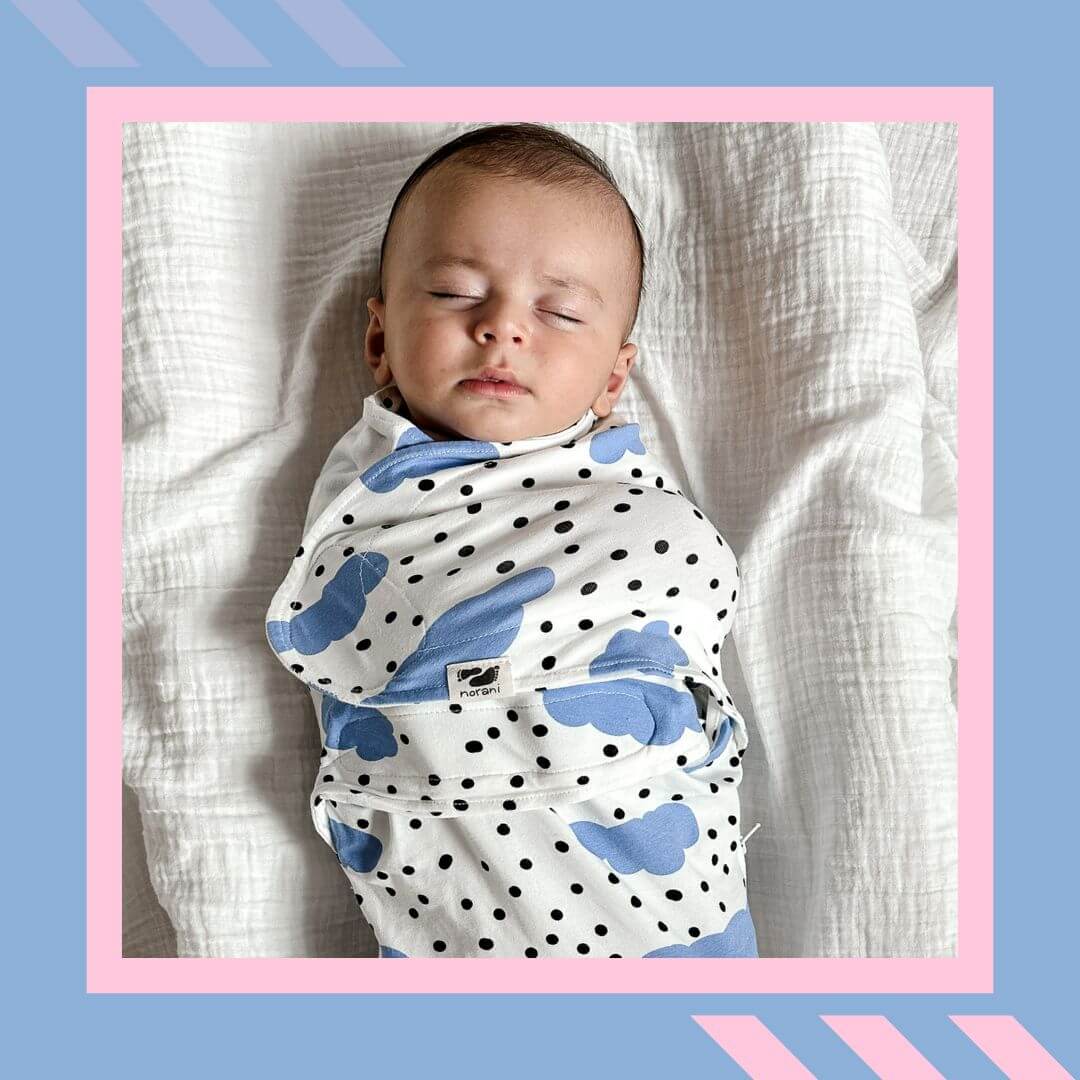 Blue Clouds Snugababe Swaddle™ Sleep Pod