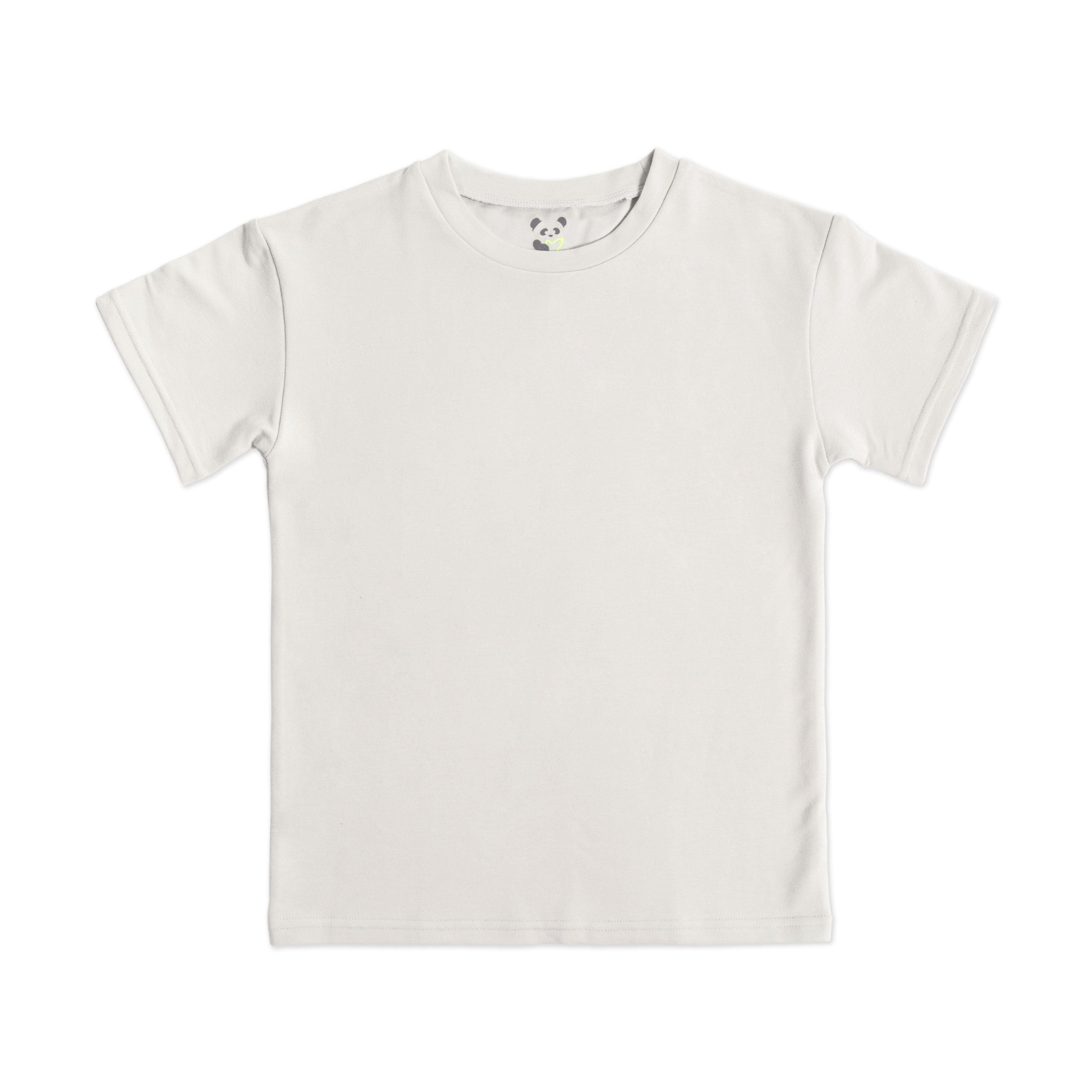 Bone White Bamboo Terry Kids Oversized T-shirt