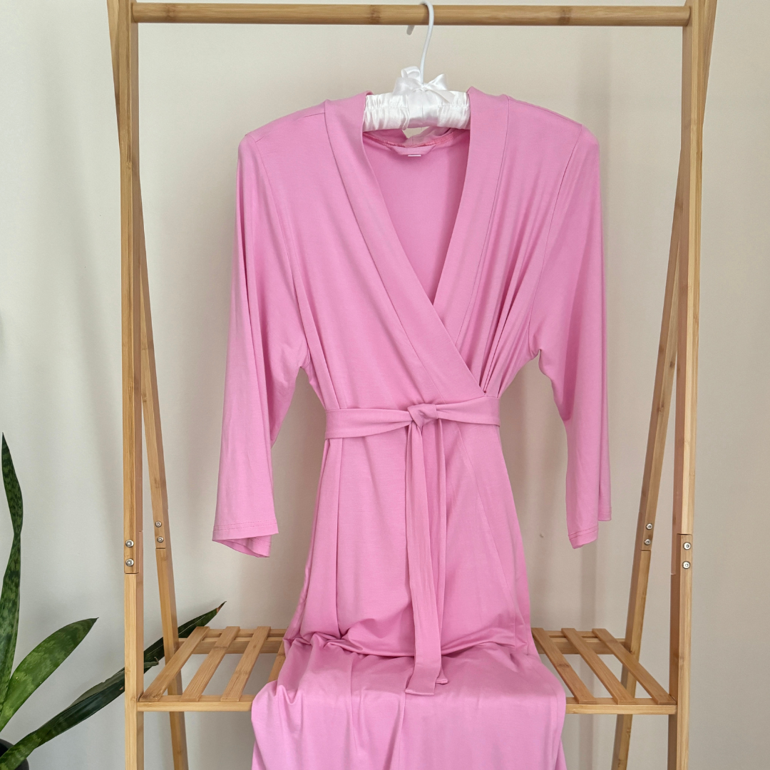 Mommy Robe - Solid Pink