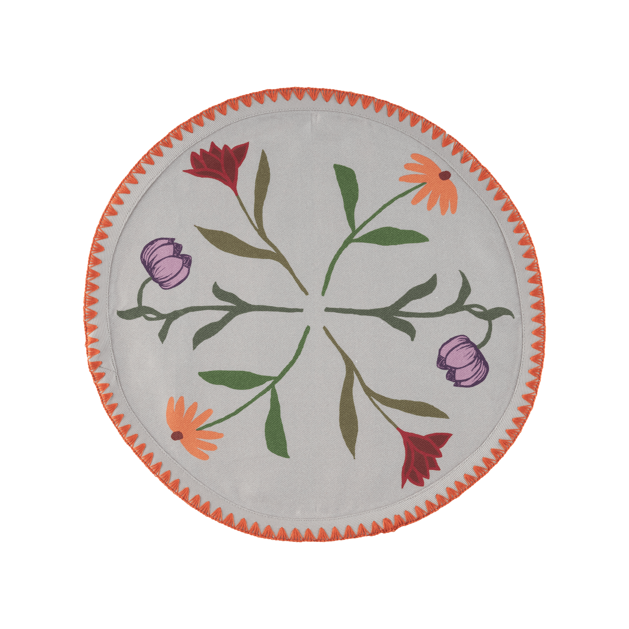 6 Round Placemats Picnic On The Meadow