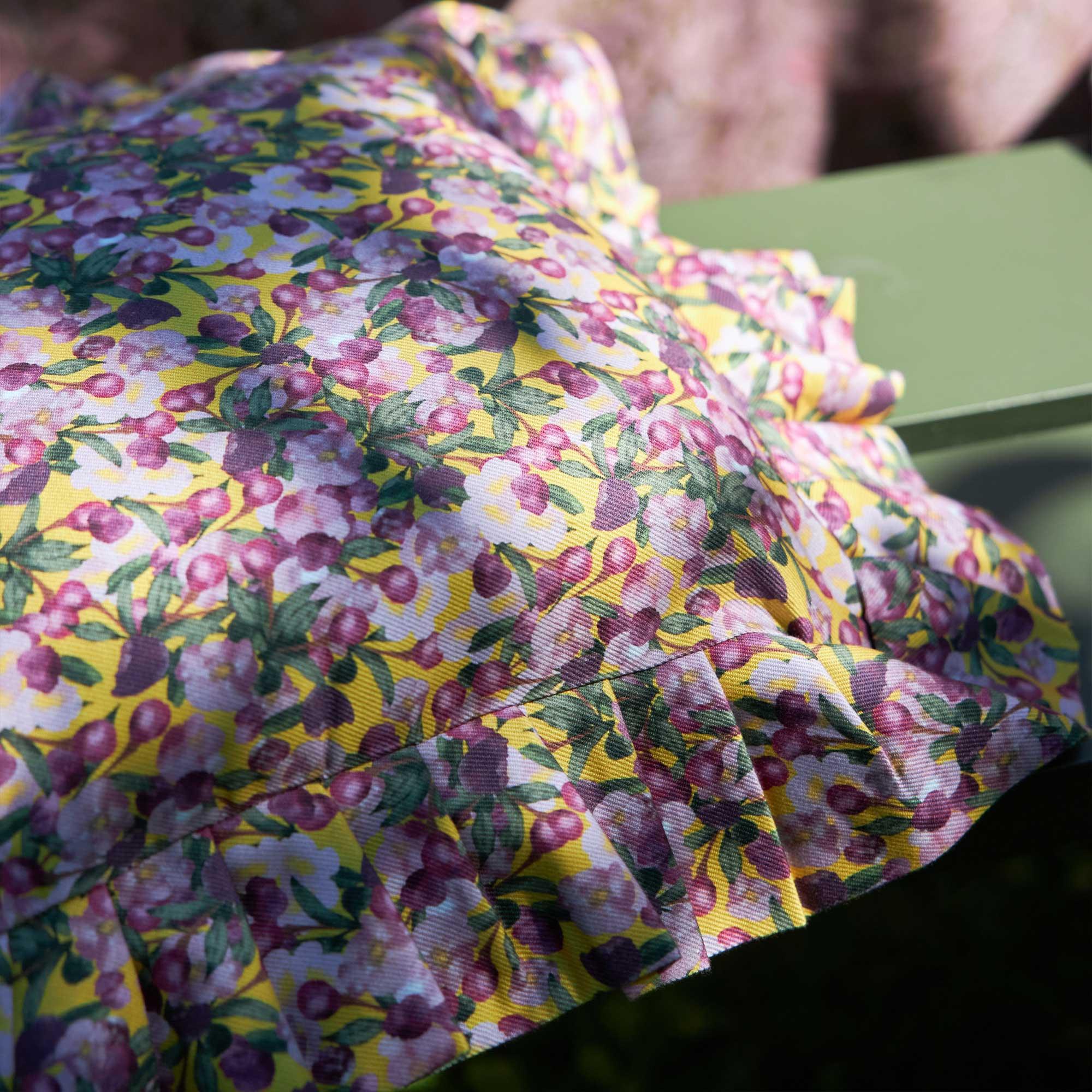 Ruffled Pillow Cover Romance Is Dead Yellow