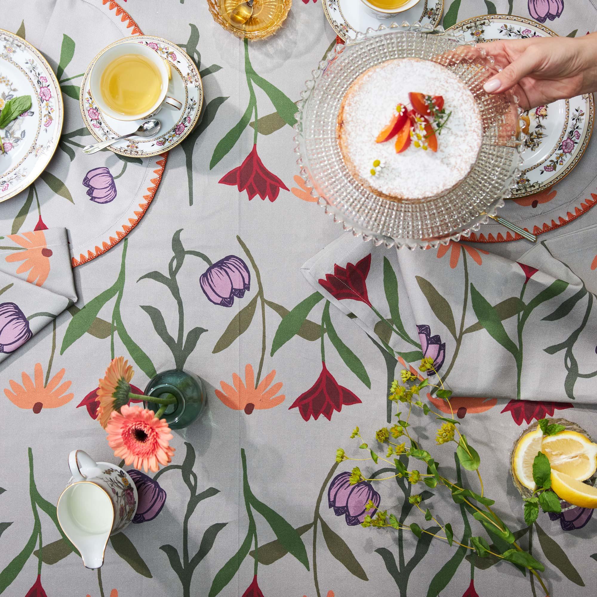 Tablecloth Picnic On The Meadow